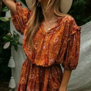 New Boho Floral Print Cotton Tunic/ Dress